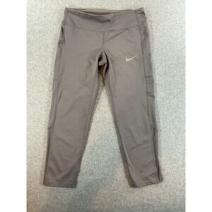 S Nike Running Crop Leggings Gray #500